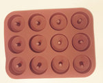 12 CELL HOLLOW MINI DONUTS SILICONE MOLDS
