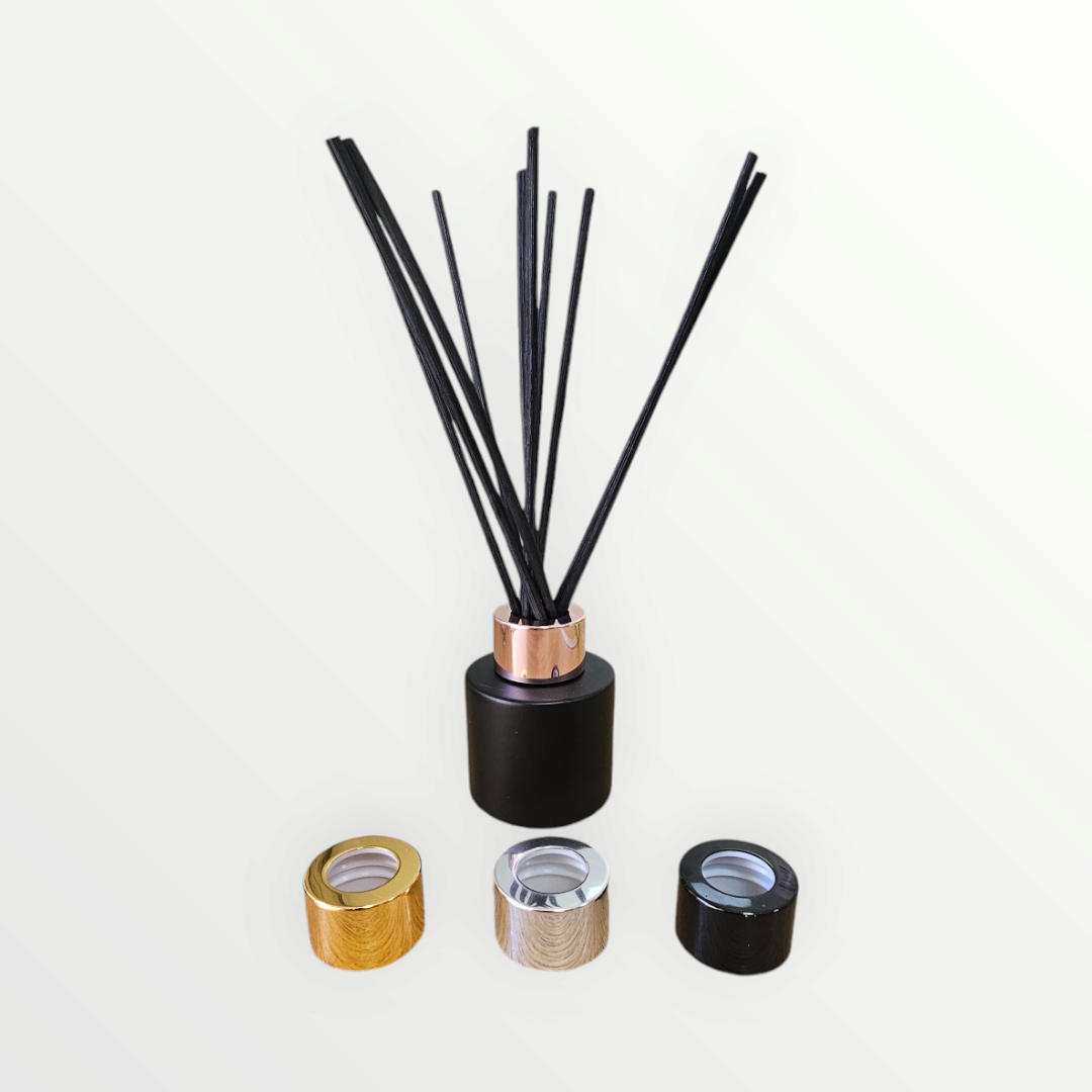 ROUND GLASS FOR REED DIFFUSER BLACK