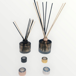 ROUND GLASS FOR REED DIFFUSER DEGRADE BLACK