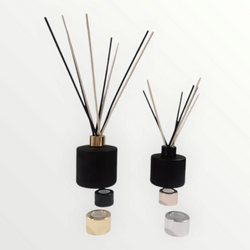 ROUND GLASS FOR REED DIFFUSER BLACK