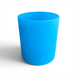 CANDLE GLASS MATTE LIGHT BLUE WITHOUT LID