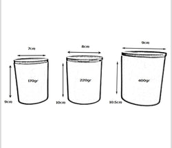 CANDLE GLASS BLACK WITH WOODEN LID