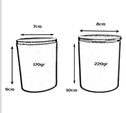 CANDLE GLASS MATTE LIGHT BLUE WITH WOODEN LID