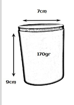 CANDLE GLASS GREEN WITH WOODEN LID