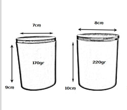 CANDLE GLASS DARK BLUE WITH WOODEN LID