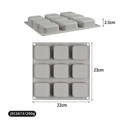 9 CAVITY SQUARE SOAP MOLD