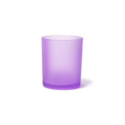 CANDLE GLASS PURPLE WITHOUT LID