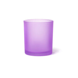 CANDLE GLASS PURPLE WITHOUT LID