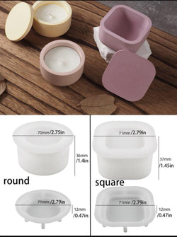 SQUARE JAR WITH LID (SMALL)