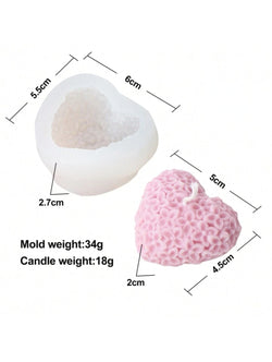 FLOWERY HEART SILICONE MOLD