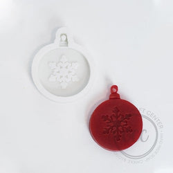 BALL WITH SNOWFLAKE PENDANT