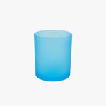 CANDLE GLASS LIGHT BLUE WITHOUT LID