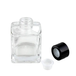 SQUARE GLASS FOR REED DIFFUSER CLEAR 100ML