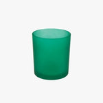 CANDLE GLASS GREEN WITHOUT LID