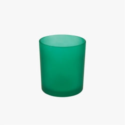 CANDLE GLASS GREEN WITHOUT LID