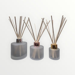 ROUND GLASS FOR REED DIFFUSER FROSTED ICE