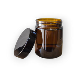 GLASS JAR AMBER 300ML