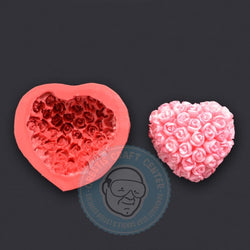 SPECIAL CONSTRUCTION MOLD HEART WITH ROSES