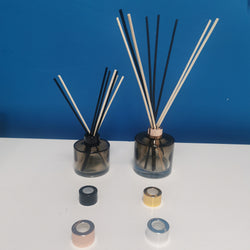ROUND GLASS FOR REED DIFFUSER DEGRADE BLACK