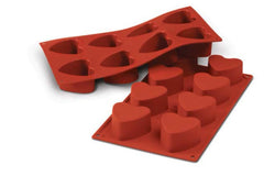 SILICON MOLD HEART - 8 CAVITIES